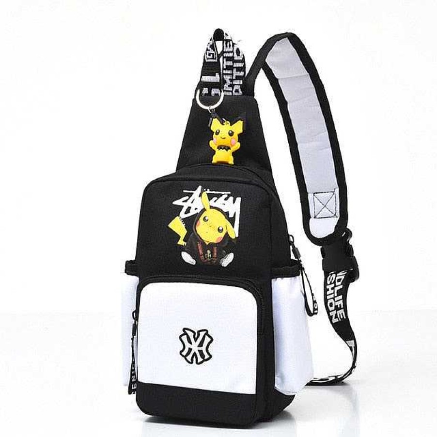 PKM Rucksacke & Taschen | Pokemon Sling Bag - Kleiner Rucksack Tasche Mit Pikachu Motiv