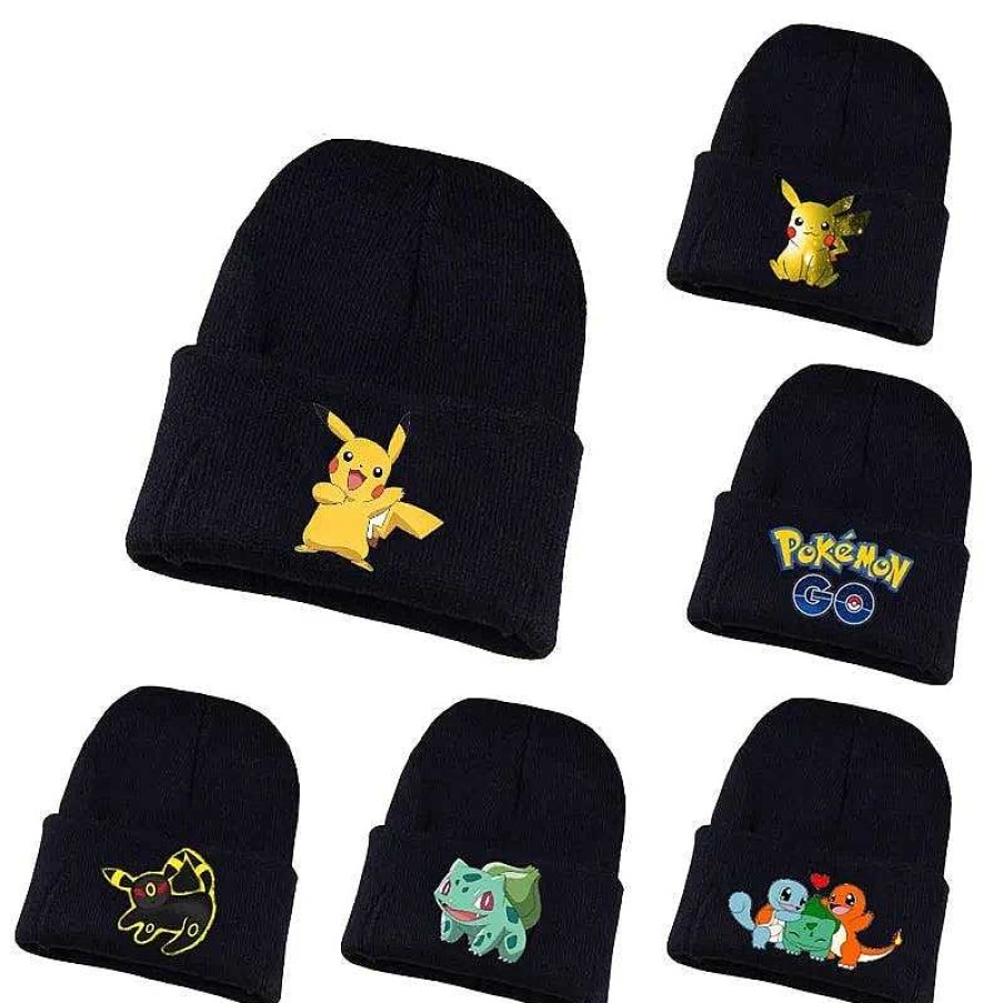 PKM Pokemon Mutzen & Caps | Pikachu Und Pokemon Winter Mutzen Im Comic Look