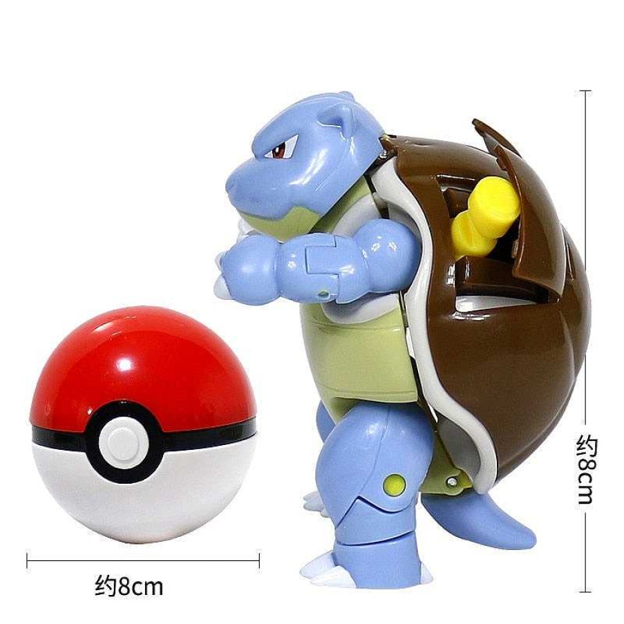 PKM Pokemon Unite | Turtok (Blastoise) Pokemon Spielzeug Set Mit Figur Und Pokeball