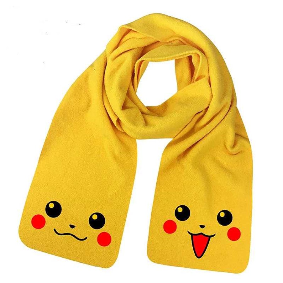 PKM Sonstiges Merchandise | Lachender Pikachu Schal Gelb