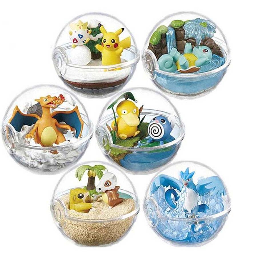 PKM Pokeball & Pokeballe | Pokemon Terrarium Collection Mit Schiggy, Enton, Glurak, Articuno, Cubone, Togepi, Poliwag