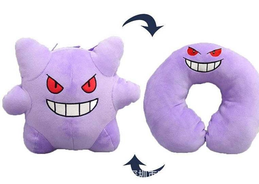 PKM Sonstiges Merchandise | 2 In 1 Pokemon Pluschtier Und Nackenhornchen Gengar