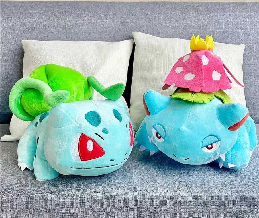 PKM Pokemon Kuscheltiere | Bisasam Bulbasaur, Bisaflor Venusaur Oder Bisaknosp Ivysaur Pokemon Kuscheltiere (Ca. 25Cm Bis 30Cm)