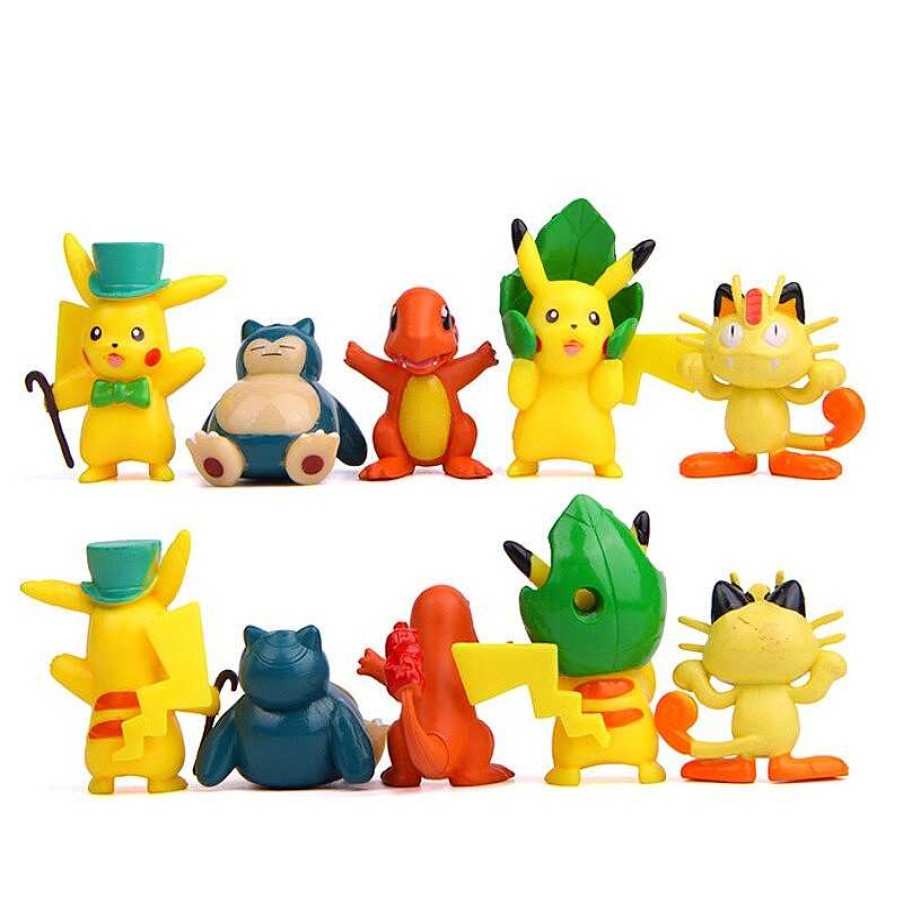 PKM Pokemon Figuren | 17 Stk. Pokemon Figuren Set: Pikachu Jigglypuff Uvm.