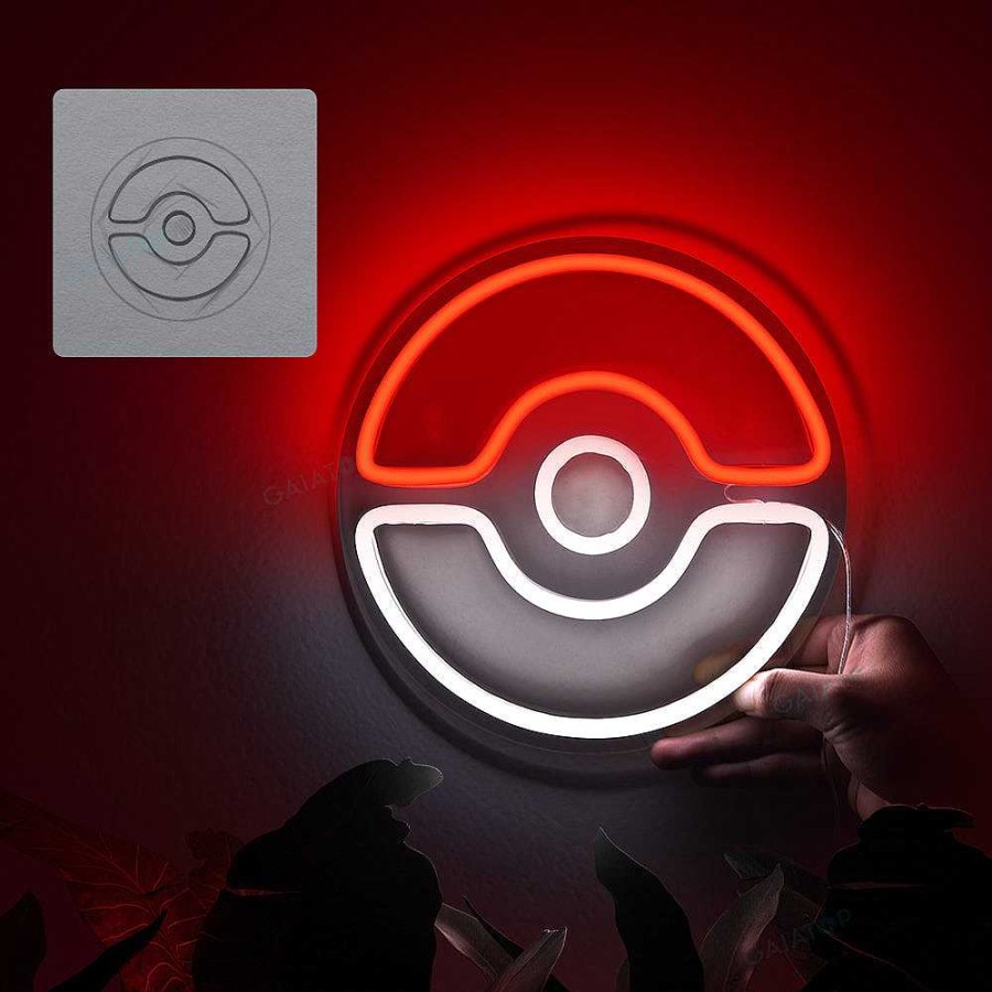 PKM Pokemon Lampen & Nachtlichter | Pokeball Led Neonlicht Lampe